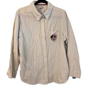 Disney Mickey Mouse Button Down Plus Size Shirt with Mickey Patch on Pocket